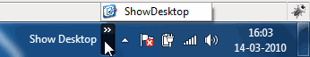 Restore the Show Desktop Icon In Windows 7