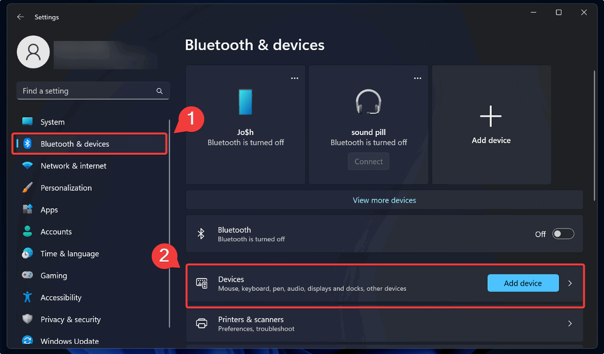 Verify Bluetooth Settings